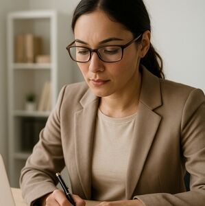 OPTX 20/20 Tortoiseshell Rectangular Half-Rim Reading Glasses 52[]17